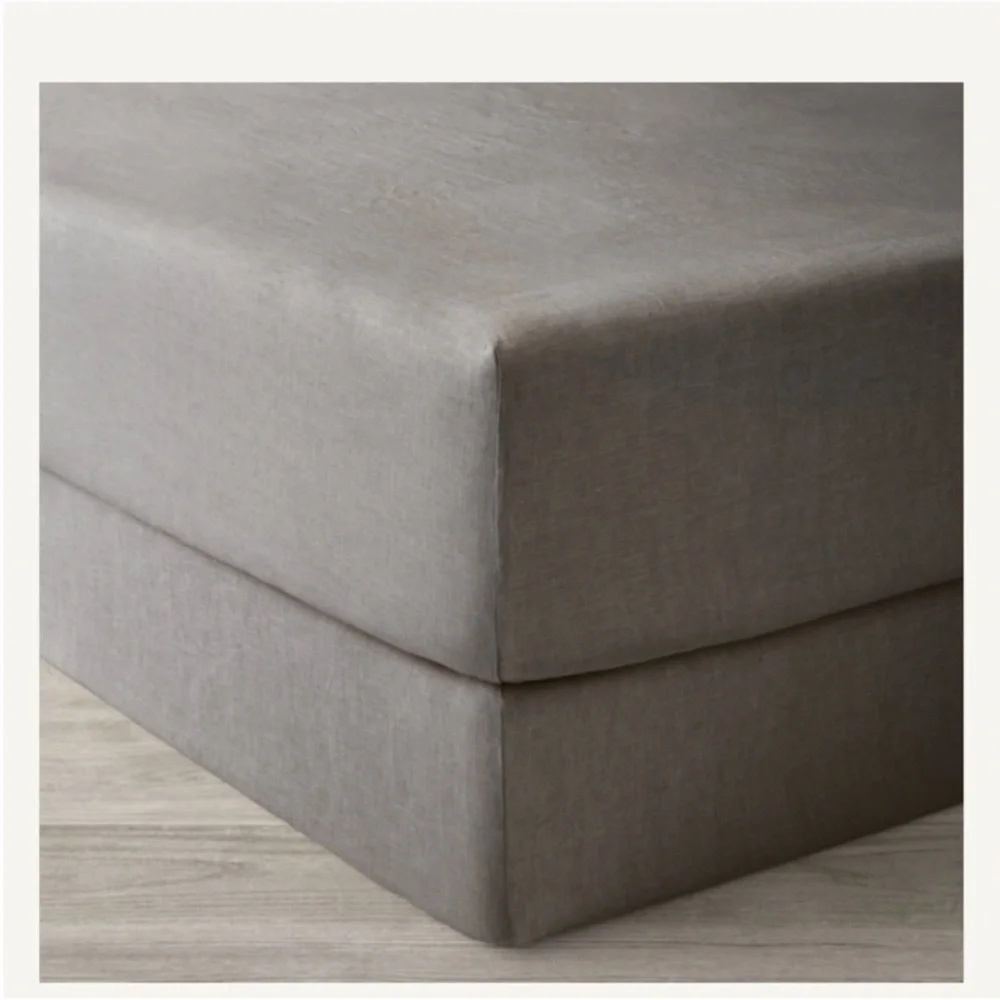 Restoration Hardware Italian vintage washed king box spring cover❤️❤️❤️❤️